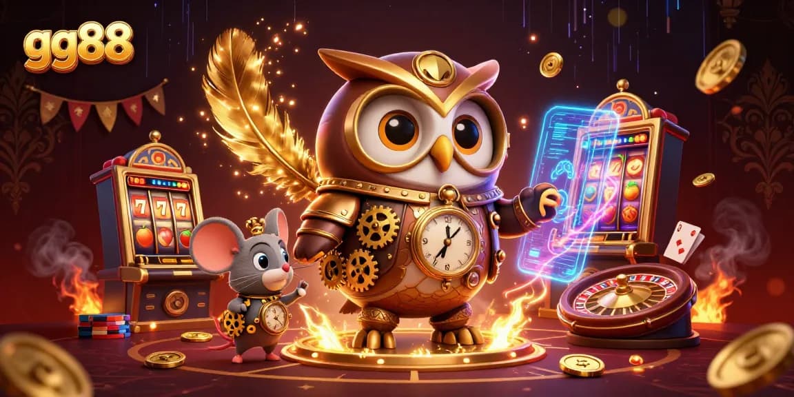 Experience exciting gaming adventures with gg88 featuring spectacular 3D illustrations and casino elements.