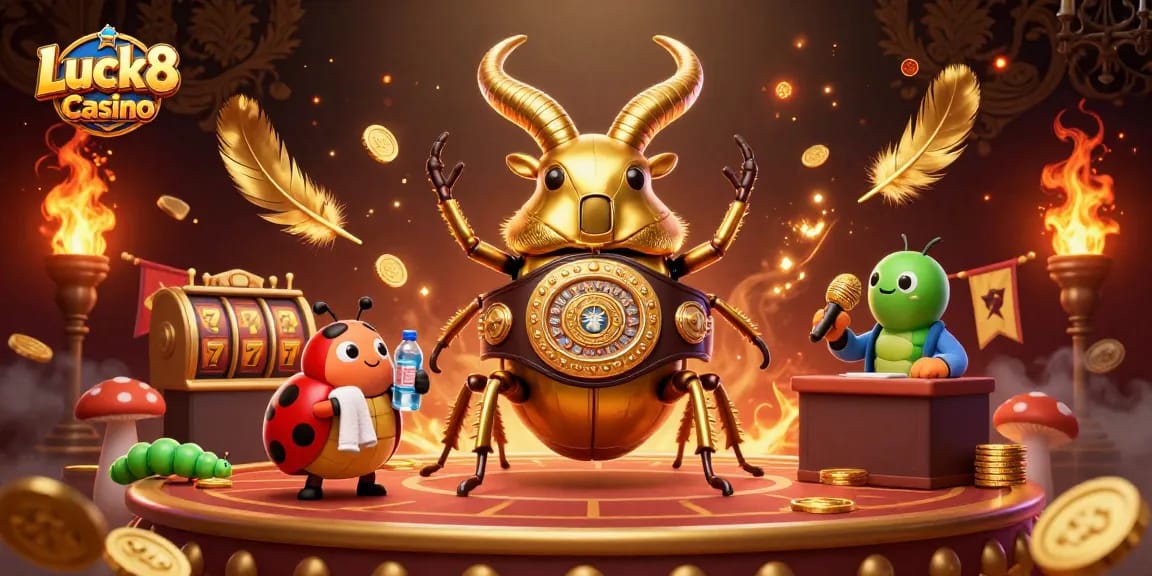 Engage in action at Luck8 Casino with vibrant 3D characters and dynamic casino elements