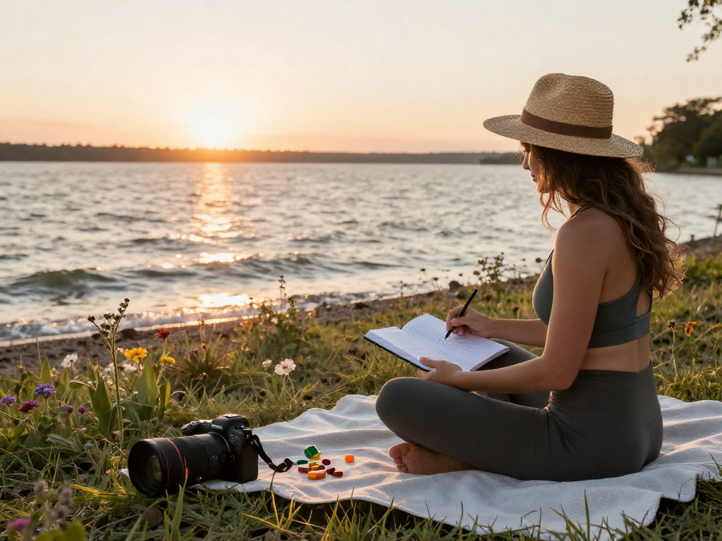 Buy edibles online for natural wellness with organic CBD gummies by a serene lake.