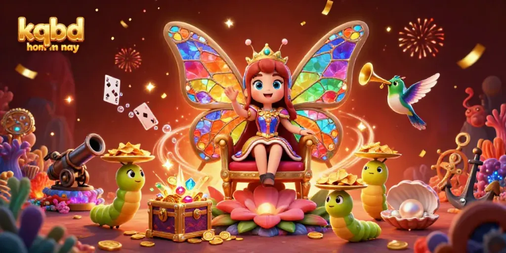 Watch the excitement of kqbd hom nay unfold with this illustration of a magical casino scene filled with vibrant characters and dynamic elements.