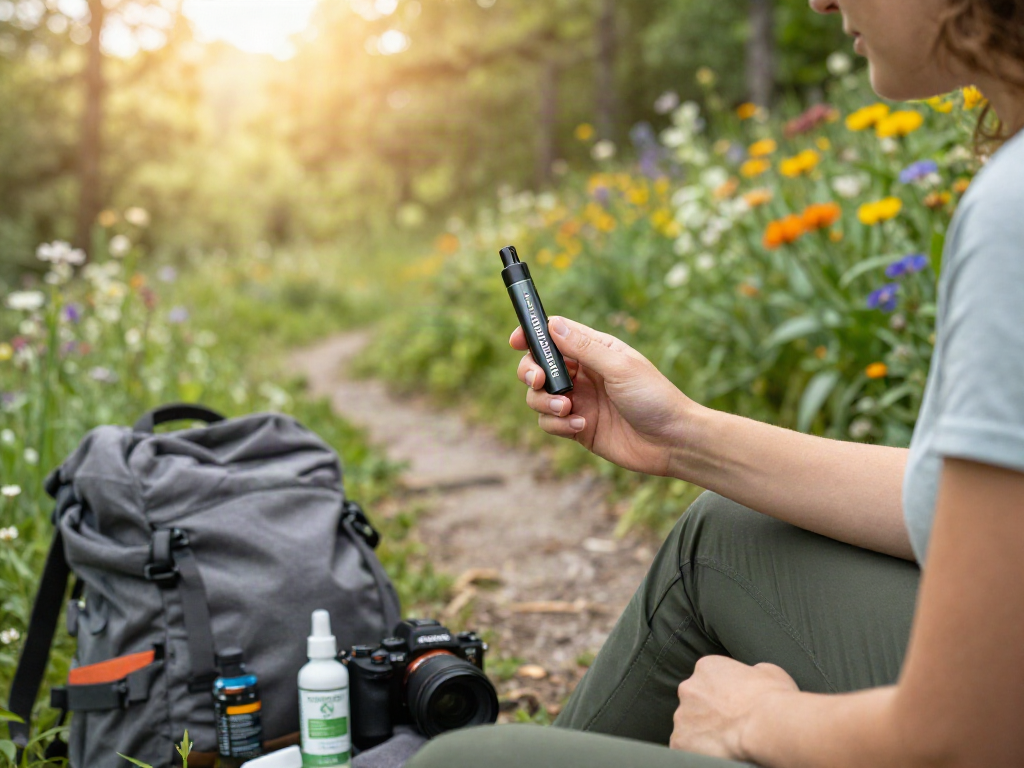 Muha meds disposable vape pen enhancing wellness in nature, promoting relaxation and natural living