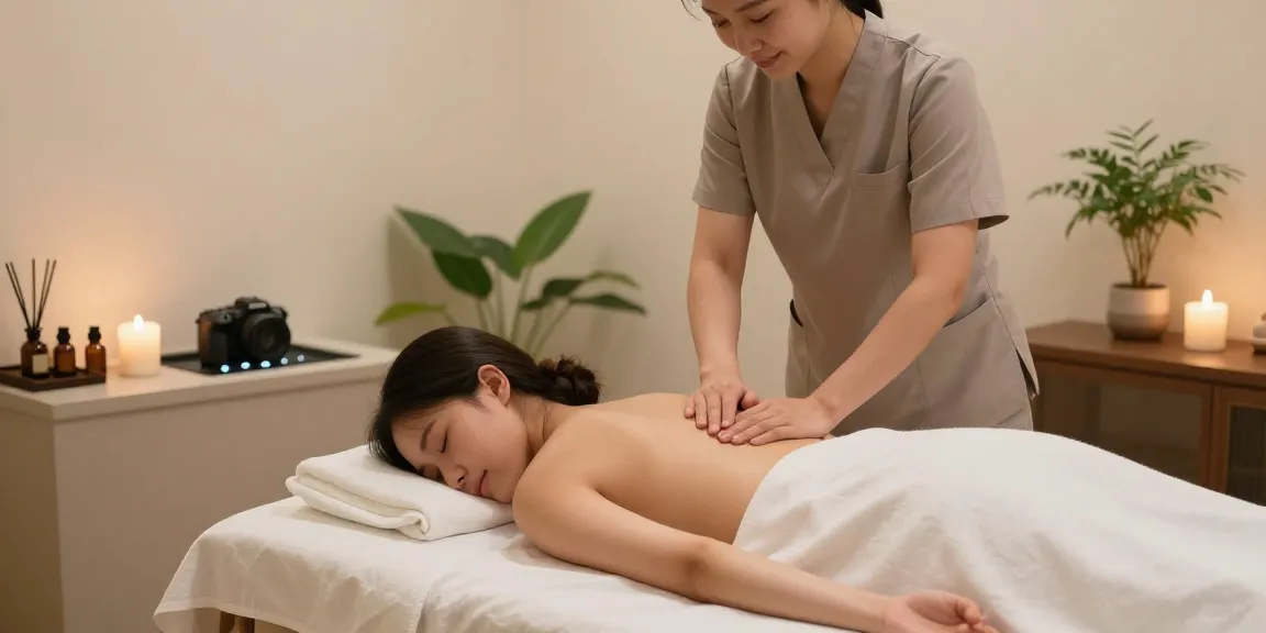 Experience a relaxing 구로마사지 treatment in a tranquil spa environment.