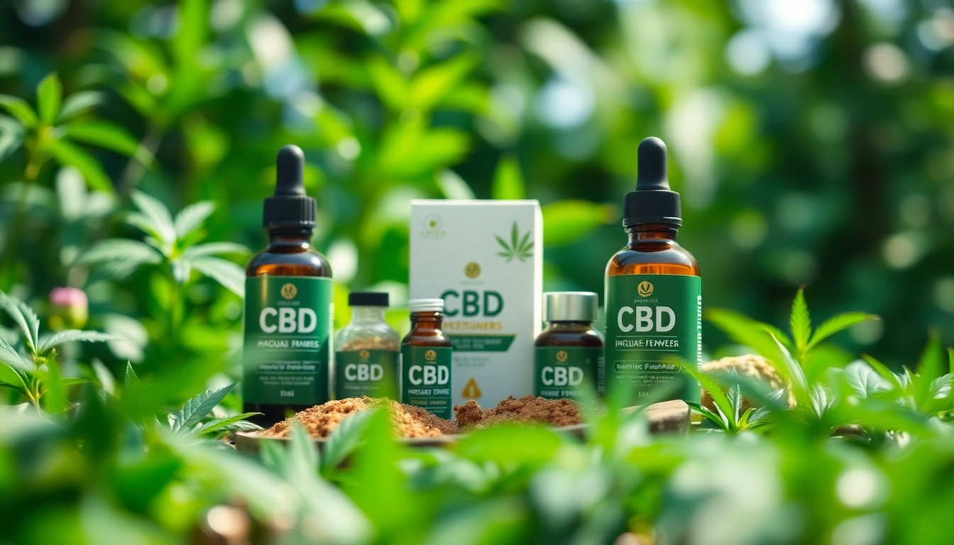 bluetenbande zeigt hochwertiges CBD-Produkt vor natürlicher Kulisse.