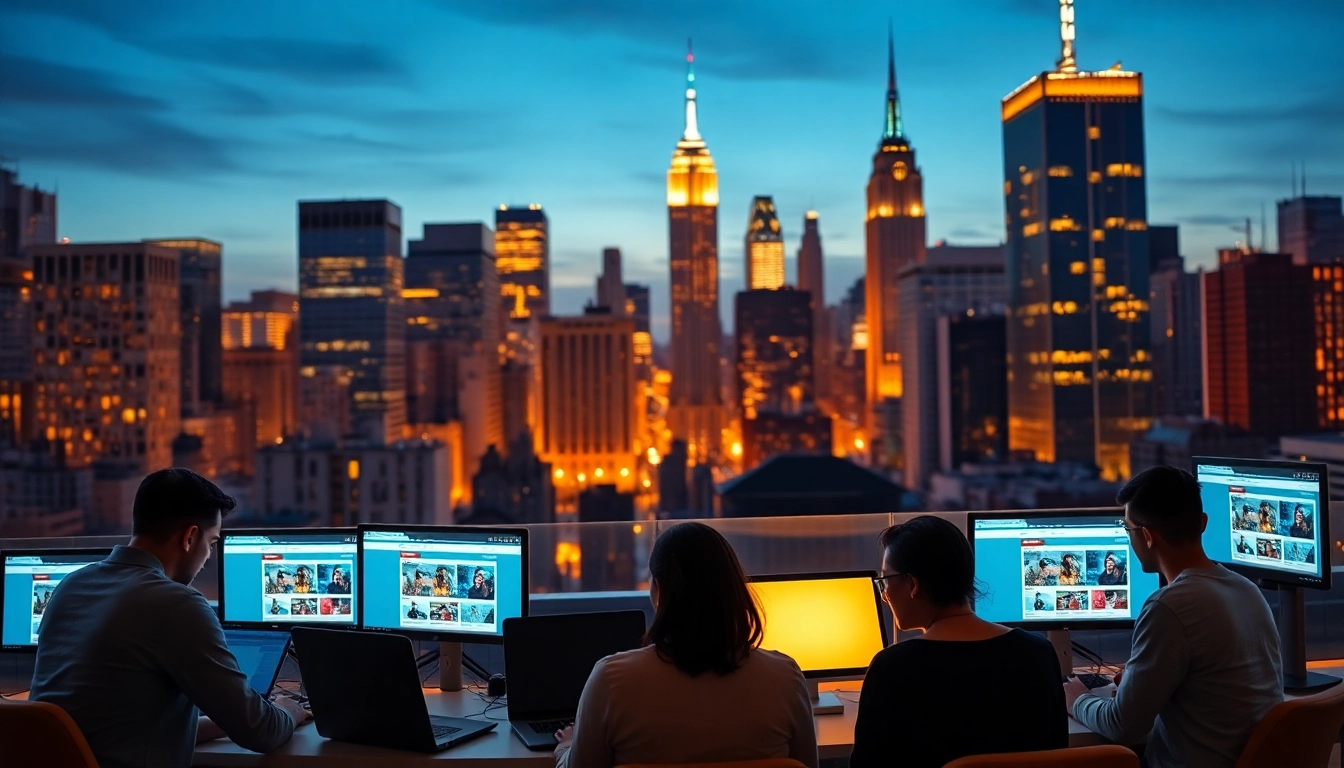 Ecommerce web development NYC professionals collaborating on innovative projects in a modern workspace.