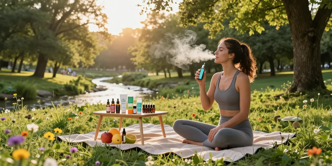 Discover the best weed vape experience with premium CBD disposable vapes in a serene outdoor wellness setting.