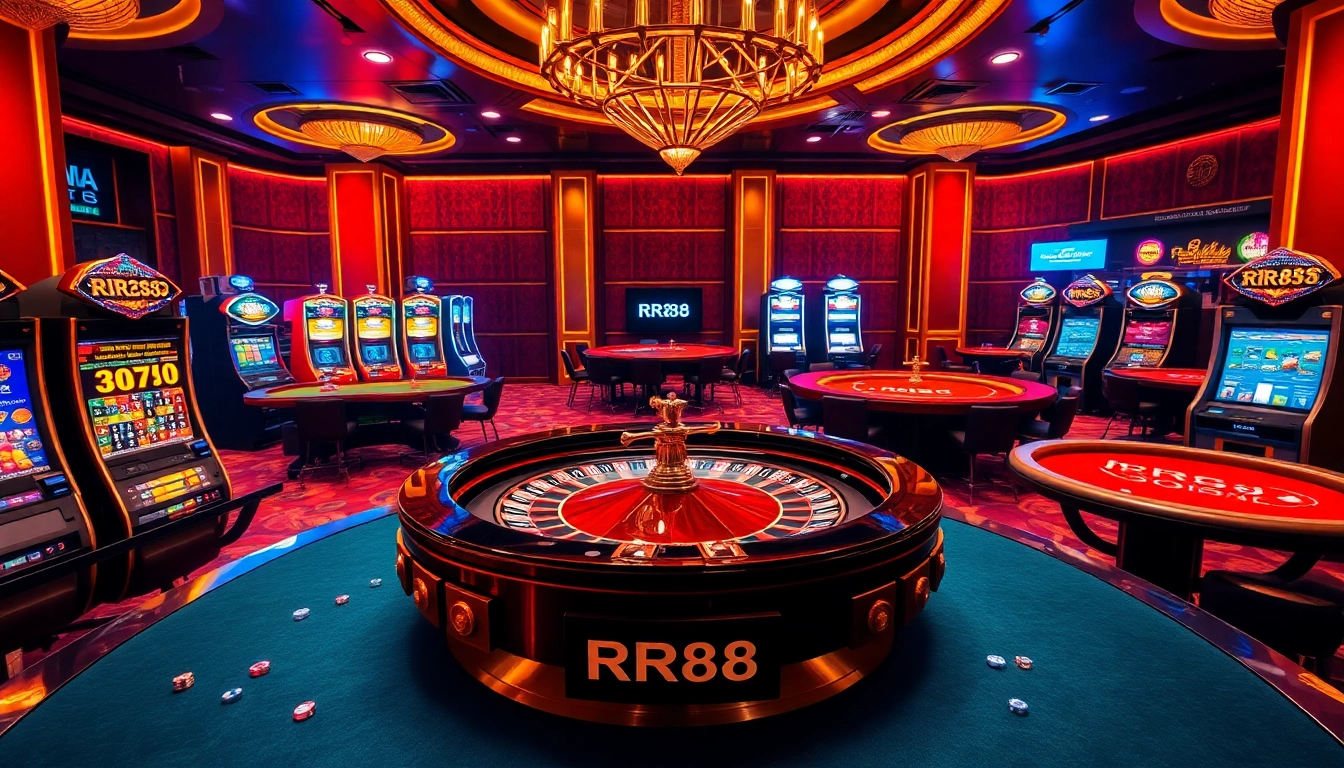 RR88 brings thrilling casino experiences with vibrant games, roulette tables, and poker action.