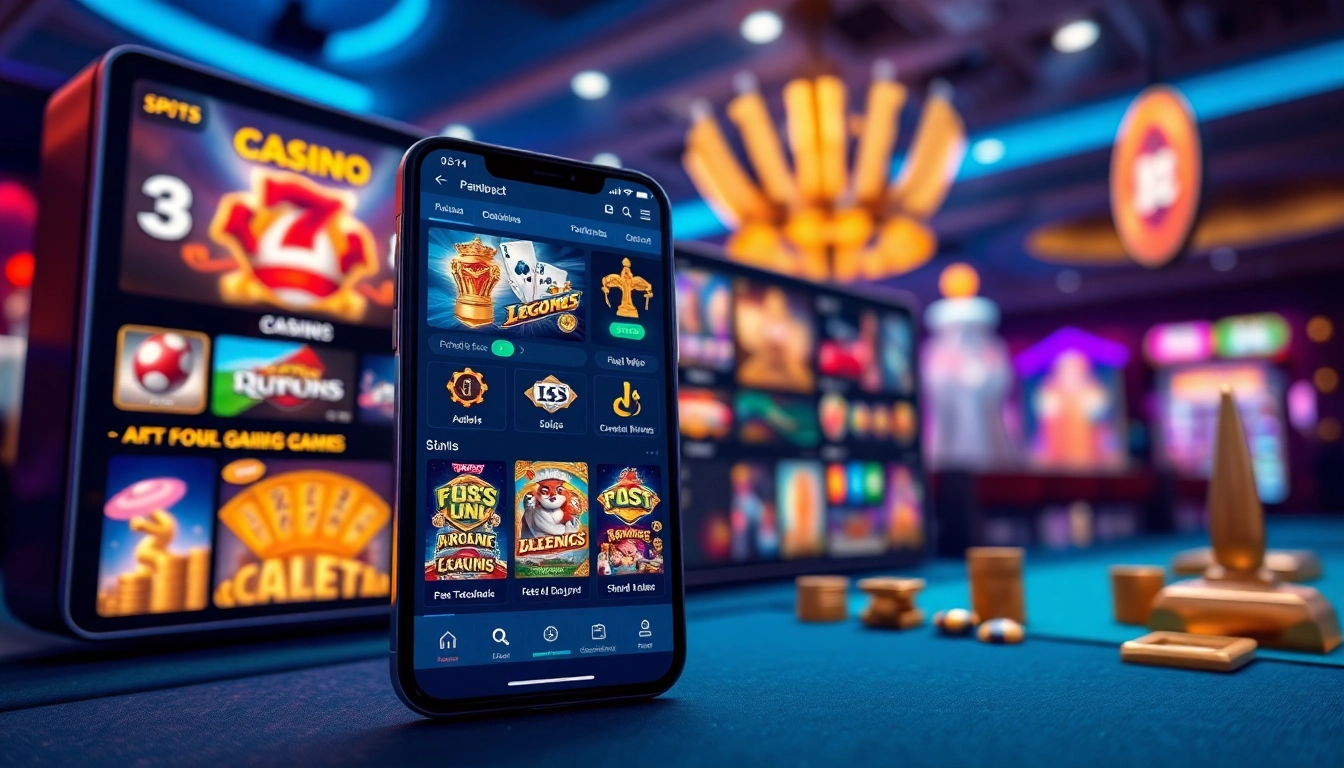 Engaging view of the online gambling interface at https://lucky88.direct/, showcasing various games in a vibrant digital space.