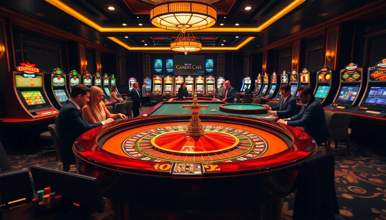 Experience the thrill of the game s8 at a luxurious casino with roulette, poker chips, and vibrant gaming atmosphere.