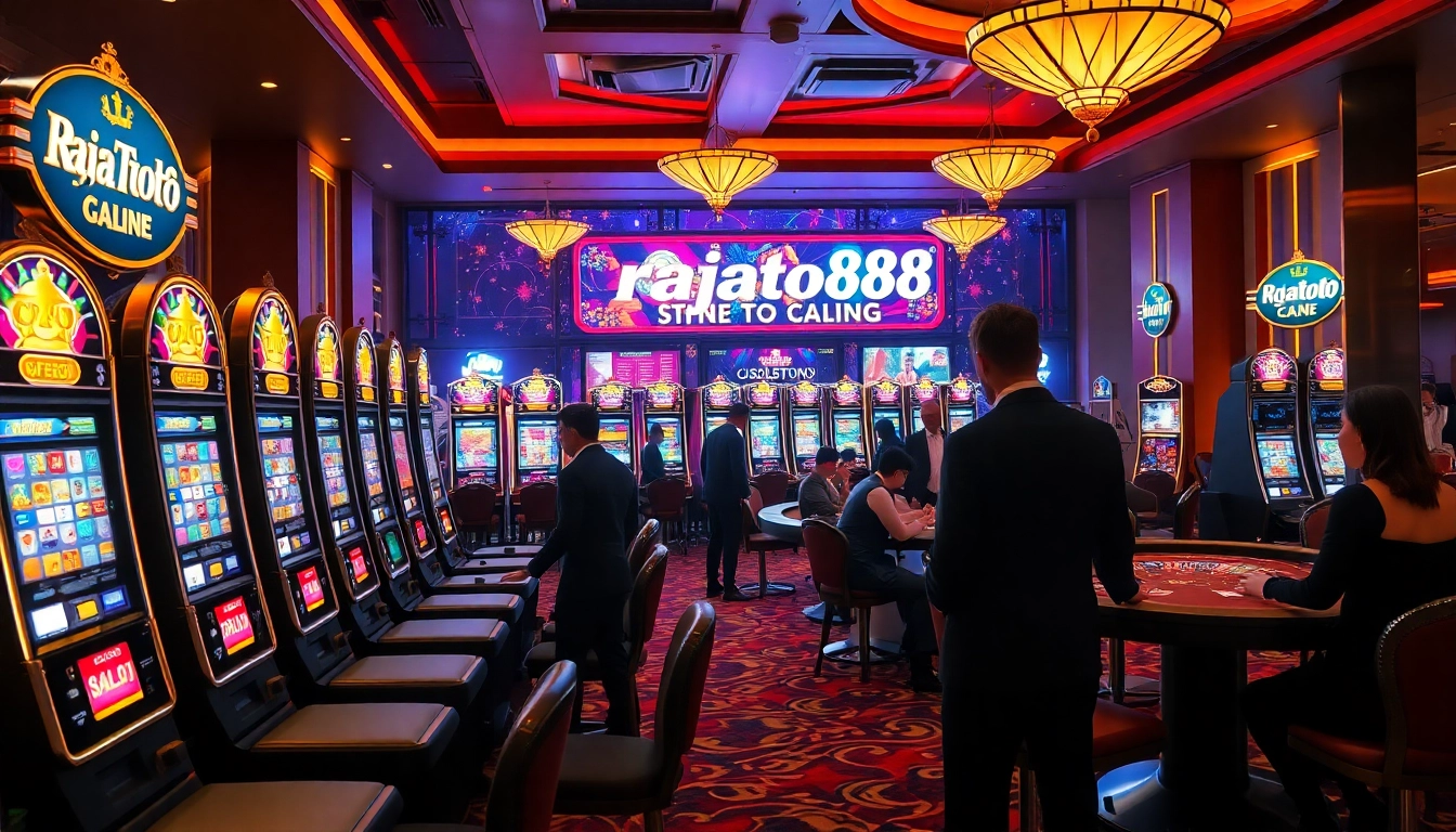 Experience the thrill of gambling with rajatoto88 at vibrant slot machines and exciting tables.