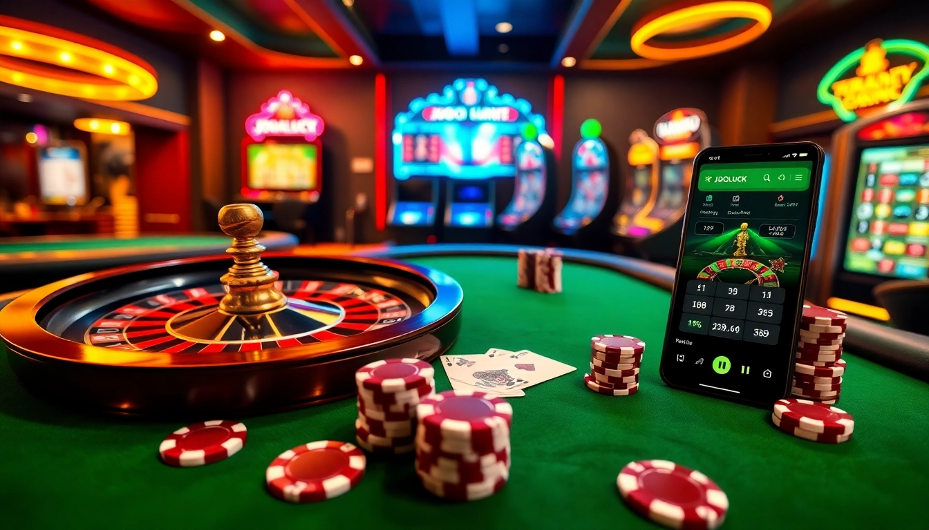 Experience immersive gaming at Jogoluck with vibrant casino visuals and thrilling action.