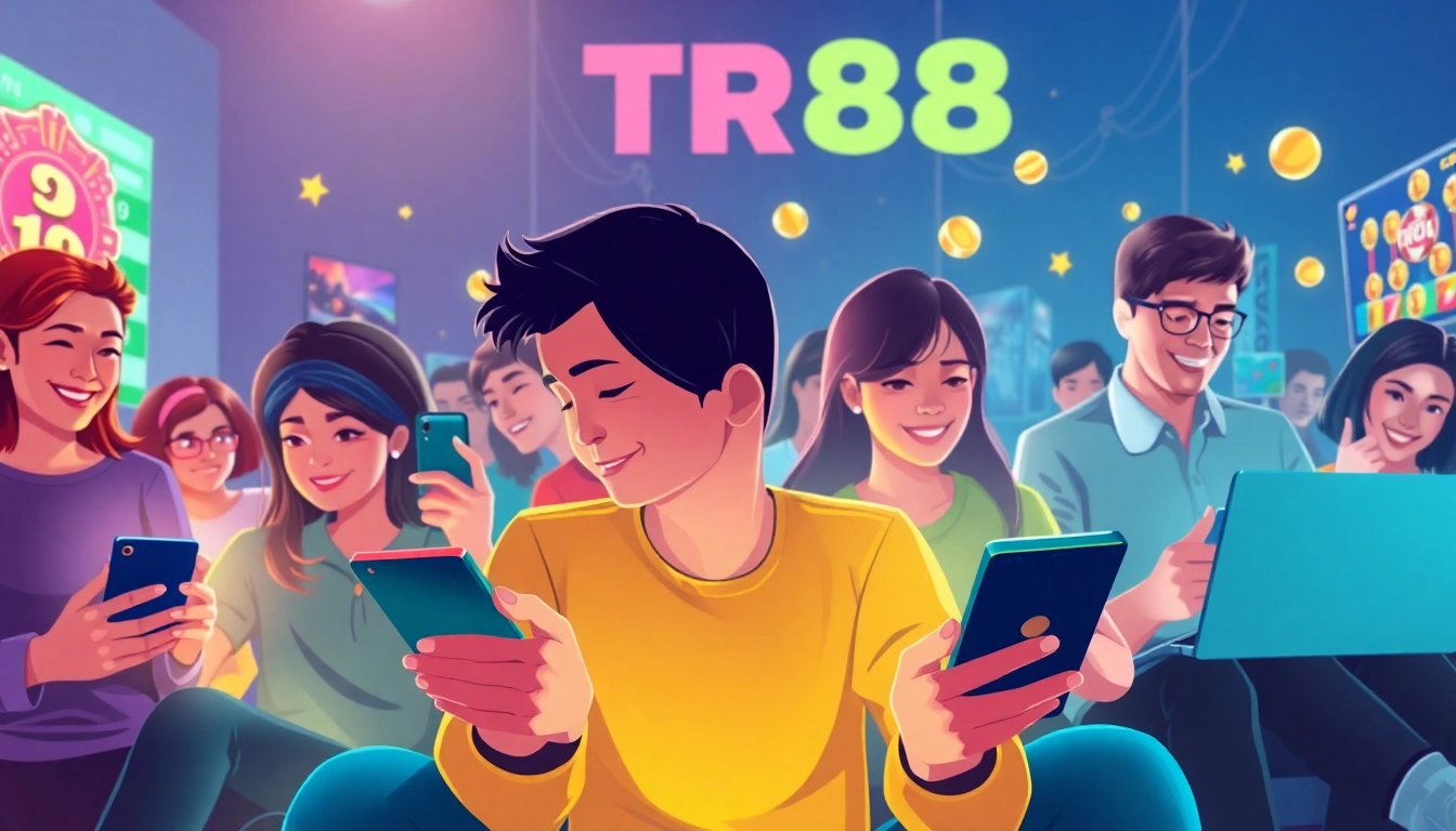 Experience engaging games with Link TR88 on multiple devices in a vibrant online gaming atmosphere.