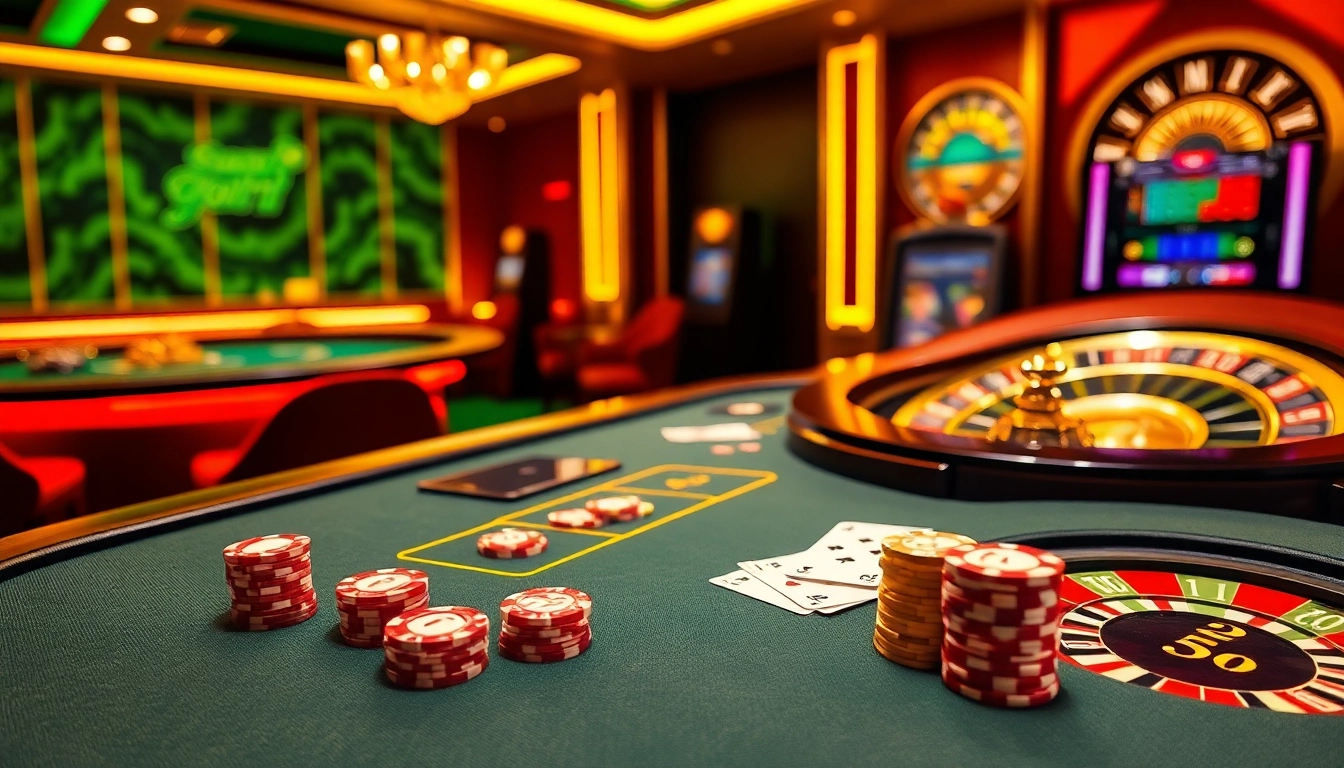 Engage in exhilarating online casino experiences with Bayvip's vibrant gaming scene featuring live tables and slot machines.