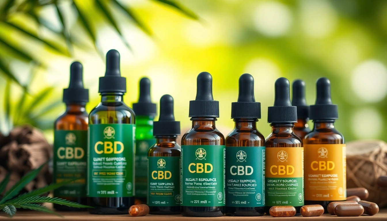 Showcasing Legal CBD products in a serene natural setting emphasizing quality and purity.